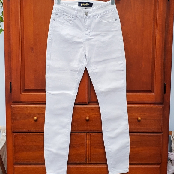 Indigo Rein Pants - Indigo Rein White Skinny Jeans, Size 3/25